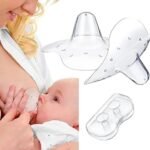 2 Piece Nipple Shield with Carrying Boxes Breastfeeding Nipple