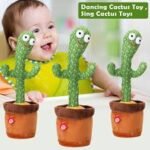 Talking Cactus Toy Dancing Cactus Toy for Babies Voice Repeat Toys for Kids Entertainment Toys Cactus Plush Toy with Lights Moving Cactus Mimicry With box