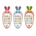 বাচ্চাদের প্রাথমিক শিক্ষার জন্য চমৎকার উপহার - Bunny Carrot Music Phone Toy - ছবি 2